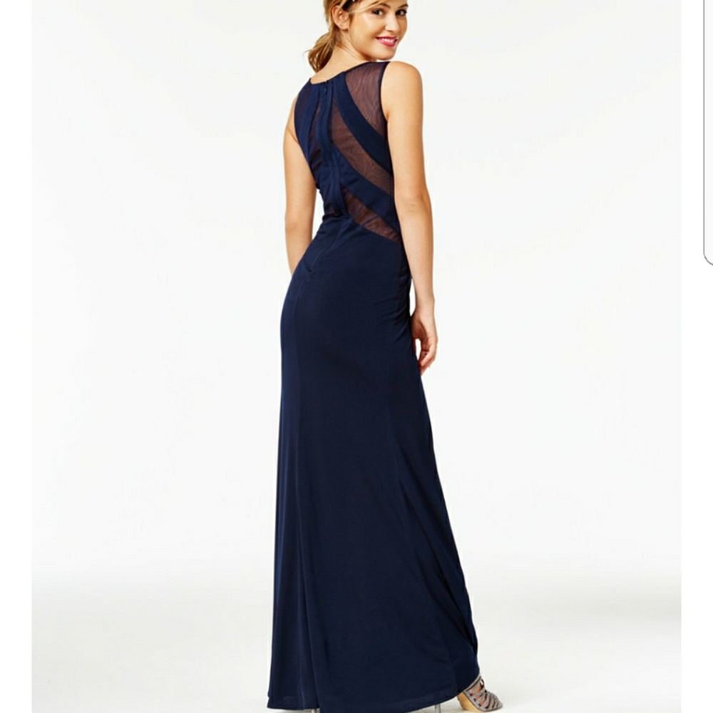Navy blue prom dress - Picture 4 of 5